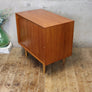 Mid Century Danish Teak Media Cabinet / Sideboard - 0403b