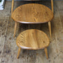 Ercol Elm & Beech Pebble Nest of Tables - 1008e