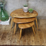 Ercol Elm & Beech Pebble Nest of Tables - 1008e
