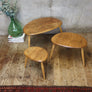 Ercol Elm & Beech Pebble Nest of Tables - 1008e
