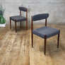 Pair of (X2) Mid Century Upholstered Dining Chairs - 2201c