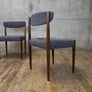 Pair of (X2) Mid Century Upholstered Dining Chairs - 2201c