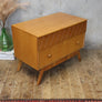 Mid Century Oak Chest of Drawers / Bedside Table 1 (One of a pair) - 0411b