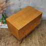 Mid Century Oak Chest of Drawers / Bedside Table 1 (One of a pair) - 0411b