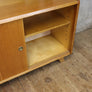 Mid Century Oak Media Cabinet Sideboard - 1202h