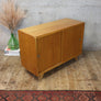 Mid Century Oak Media Cabinet Sideboard - 1202h