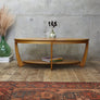 Mid Century Teak Oval Coffee Table - 0610b