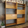 X2 Bays of Mid Century Ladderax Modular Shelving Units - 0303d