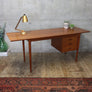 Mid Century Teak Arne Vodder Extending Desk - 2304j