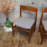 X6 Mid Century Teak Dining Chairs - 2511e