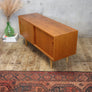 Mid Century Danish Teak LP Record Vinyl Cabinet Sideboard - 0912b