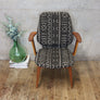mid_century_teak_danish_thonet_mudcloth_tribal_boho_armchair_desk_chair