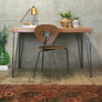 Hairpin Teak Desk / Table - *IN STOCK* 0204b