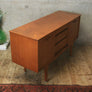 Mid Century Small Teak Sideboard / Media Cabinet - 0603e