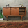 Mid Century Small Teak Sideboard / Media Cabinet - 0603e