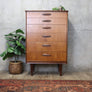 Mid Century Teak Tallboy Chest of Drawers – 2606f