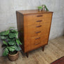 Mid Century Teak Tallboy Chest of Drawers – 2606f