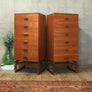 Matching Pair of G-Plan Quadrille Teak Tallboys
