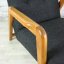 Mid century vintage upholstered armchair – two of a pair