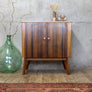Small / Petite Mid Century Walnut Cabinet - 0303b