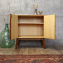 Small / Petite Mid Century Walnut Cabinet - 0303b