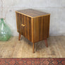 Small / Petite Mid Century Walnut Cabinet - 0303b