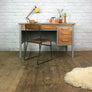 Vintage Abbess Rustic Oak School Teachers Desk