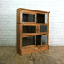 Vintage Oak Barristers Sectional Bookcase