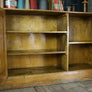 Vintage oak school laboratory display cabinet