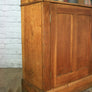 Vintage oak school laboratory display cabinet