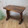 primitive_handmade_oak_rustic_side_table_bench