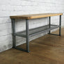 *NEW SIZE* Rustic Industrial Shoe Bench * 1 in stock *