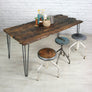 Hairpin Leg Reclaimed Barn Wood Industrial Table