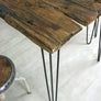 Hairpin Leg Reclaimed Barn Wood Industrial Table