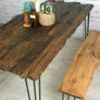 Hairpin Leg Reclaimed Barn Wood Industrial Table