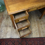Mid Century Rustic Oak Desk - 2402a