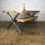 'The Steel X-Frame' Dining Table