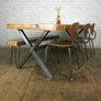 'The Steel X-Frame' Dining Table