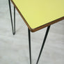 Vintage School Formica Hairpin Leg Desk/Table