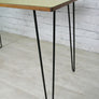 Vintage School Formica Hairpin Leg Desk/Table