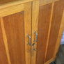 Vintage oak school laboratory display cabinet