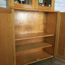 Vintage oak school laboratory display cabinet