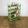 Rustic Shoe Trolley Shelving *Green* Retail Shop Display