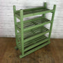 Rustic Shoe Trolley Shelving *Green* Retail Shop Display