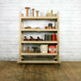 Rustic Shoe Trolley Shelving - Retail Shop Display