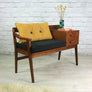 Vintage Teak 1960s Telephone Seat