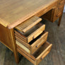 Vintage Abbess Oak School Teachers Desk