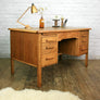 Vintage Abbess Oak School Teachers Desk
