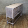Vintage Rustic Bleached Oak Sideboard - 1911c
