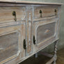 Vintage Rustic Bleached Oak Sideboard - 1911c